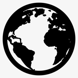 Globe Black And White Icon