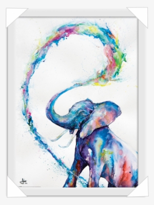 #879 - Watercolour Elephant