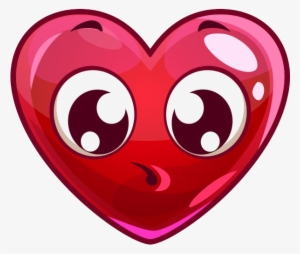 Sad Heart Png Transparent Image - Cartoon Heart With Face