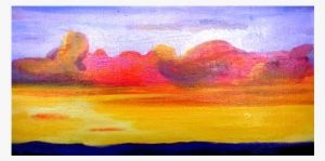 10" X 20" - Red Sky At Morning