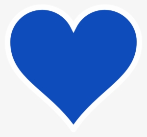 Blue Heart Clip Art At Clker - Blue Heart Vector Png