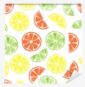 Watercolor Citrus Seamless Pattern - Lemon