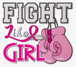 Fight Like A Girl Pink Ribbon Hot-fix For Breast Cancer - Camp Pike