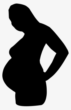Clipart Royalty Free Library Women Silhouette At Getdrawings - Pregnant Woman Transparent Background