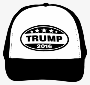 Donald Trump Hat Silhouette Vector Clip Art - Trucker Hat Vector Art
