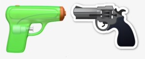 Pistol Vs Gun - Emoji Water Gun