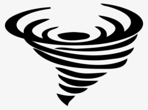 Tornado Twister Spiral Cyclone Swirl Vorte - Tornado Clip Art Black And White