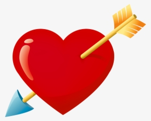Heart Arrow Icon - Heart With Arrow Png