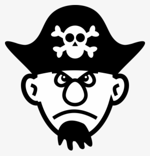 Angry Young Pirate Clip Art At Clker - Pirate Face Clip Art
