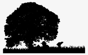 Book Tree Reading Computer Icons - Reading Under A Tree Silhouette