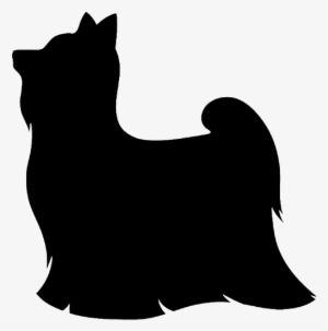 Small Dog Clipart - Yorkshire Terrier Silhouette Png
