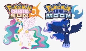 Pokemon Brony Version Celestia Sun And Luna Moon - Pokemon Moon - Nintendo 3ds