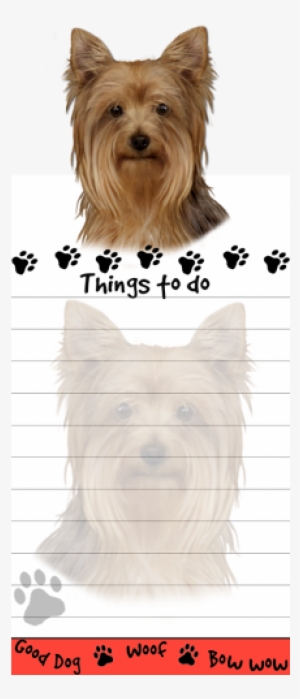 yorkshire terrier yorkie list stationery notepad - yorkie pet lovers magnetic to-do list pad and easy