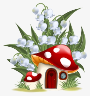 Фото, Автор Soloveika На Яндекс - Fairytale Mushroom House Illustration