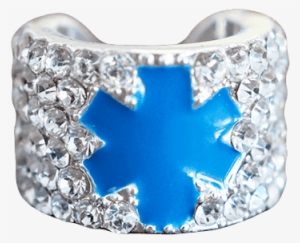 Star Of Life Stethoscope Charm - Prestige Medical Crystal Stethoscope Charms - Star