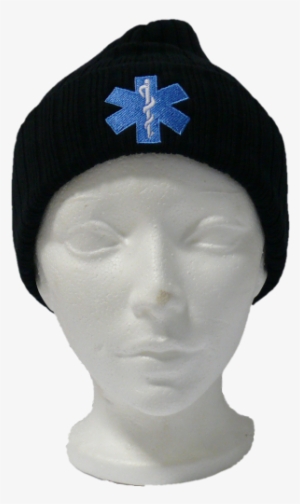 Star Of Life Paramedic Toque With Embroidery On Back - Beanie