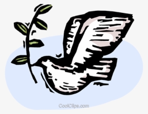 Dove Of Peace With Olive Branch Royalty Free Vector - Torchwoods