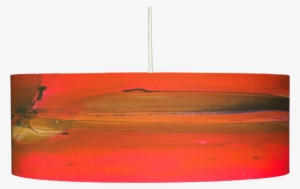 Red Colorful Drum Pendant Light Ginger By Rowan Chase - Boat