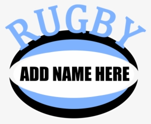 Favorite - Rugby Add Name Light Blue Ornament (round)