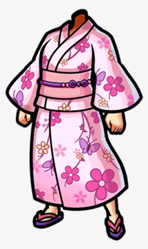 Gear-cherry Blossom Yukata Render - Unison League Kimono