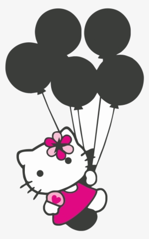 Hello Kitty Con Globitos Logo Vector - Hello Kitty Vector Png