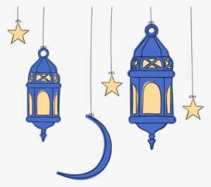 Hanging Lamps And Stars Sticker - Monogramonline Inc. Personalized Stars And Lanterns