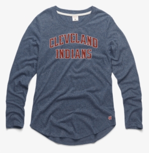 Women's Cleveland Indians Rally Drum Long Sleeve Tee - Long-sleeved T-shirt