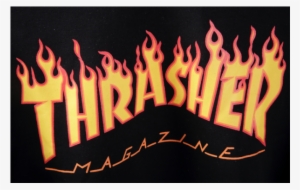 Thrasher Magazine Fire Hooded Sweater - Thrasher Flame Logo