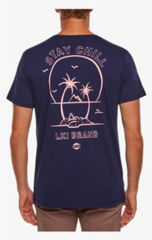Lki Maui Mens T-shirt Navy - Pánské Tričko Desigual