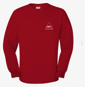 Thrasher Long Sleeve Tee, Red - Long-sleeved T-shirt
