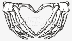 Heart The Wild Side Png Library Stock - Love You Skeleton Hand