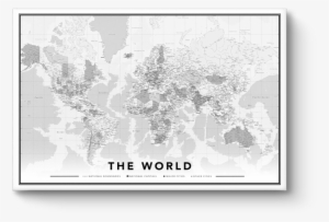 Zoom In - Herinneringen Op Linnen World Map