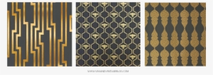 Charcoal And Gold Wallcoverings