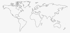 World Map Clipart Simplistic - Drawing Map