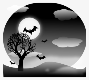 Halloween Landscape Icons Png - Silhouette Landscape Halloween Png
