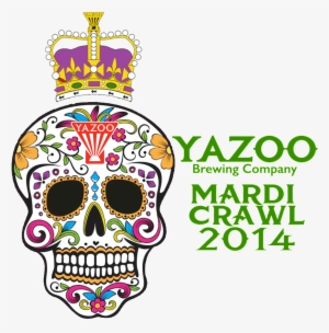 Yazoo Mardi Gras Pub Crawl 2014 - Day Of The Dead Mask Colors