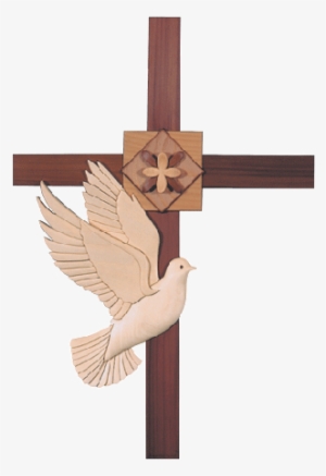 I 101 Cross With Dove V=1528833800 - Wood Cross With Dove