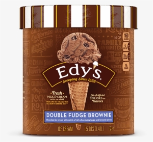 Double Fudge Brownie - Edy's Chocolate Peanut Butter Cup Ice Cream