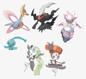These Legendaries That Are Depicted Have No Gender - Pokemon Cards Darkrai Mythical Collection