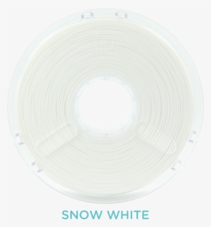 Front Transparent Polysmooth Spool Front Snow White - 3d Printing Filament