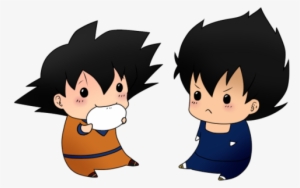 Goku, Vegeta, And Chibi Image - Chibi Goku And Vegeta
