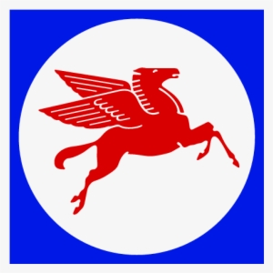 Mobil Pegasus - Logo Red Horse With Wings