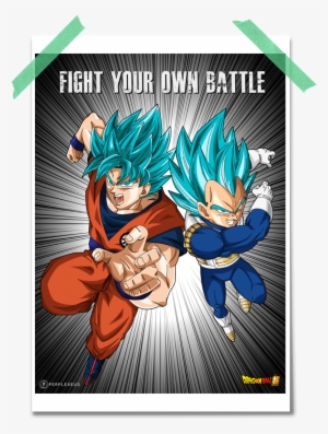 Dragon Ball Super Goku Vegeta Fight Your Own Battle - Dragon Ball Super Transparent Png