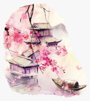 Watercolor Watercolour Japanese Blossomfreetoedit