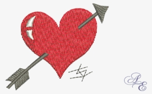 Heart Arrow - Arrow Heart Embroidery