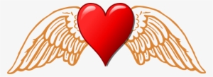 Heart And Wings Clip Art - Angel Wings Svg Free
