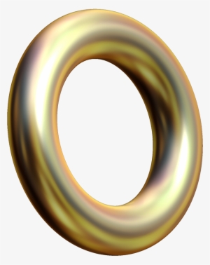Ring Background Png - Gold 3d Circle Png