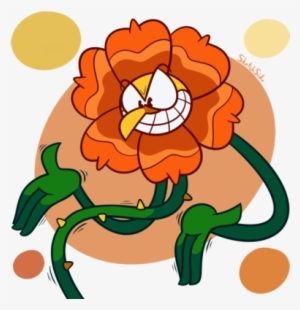 Aggressively Jazz Hands You To Death - Cuphead Floral Fury Art