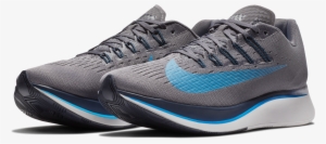 Singapore Nike Men Zoom Fly Running Shoe, Gunsmoke/blue - 880848 005