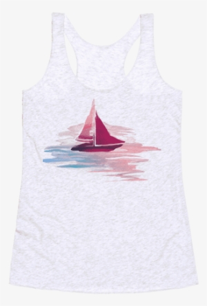 Sail The Seas Racerback Tank Top - Sail The Seas Tote Bag: Funny Tote Bag From Lookhuman.